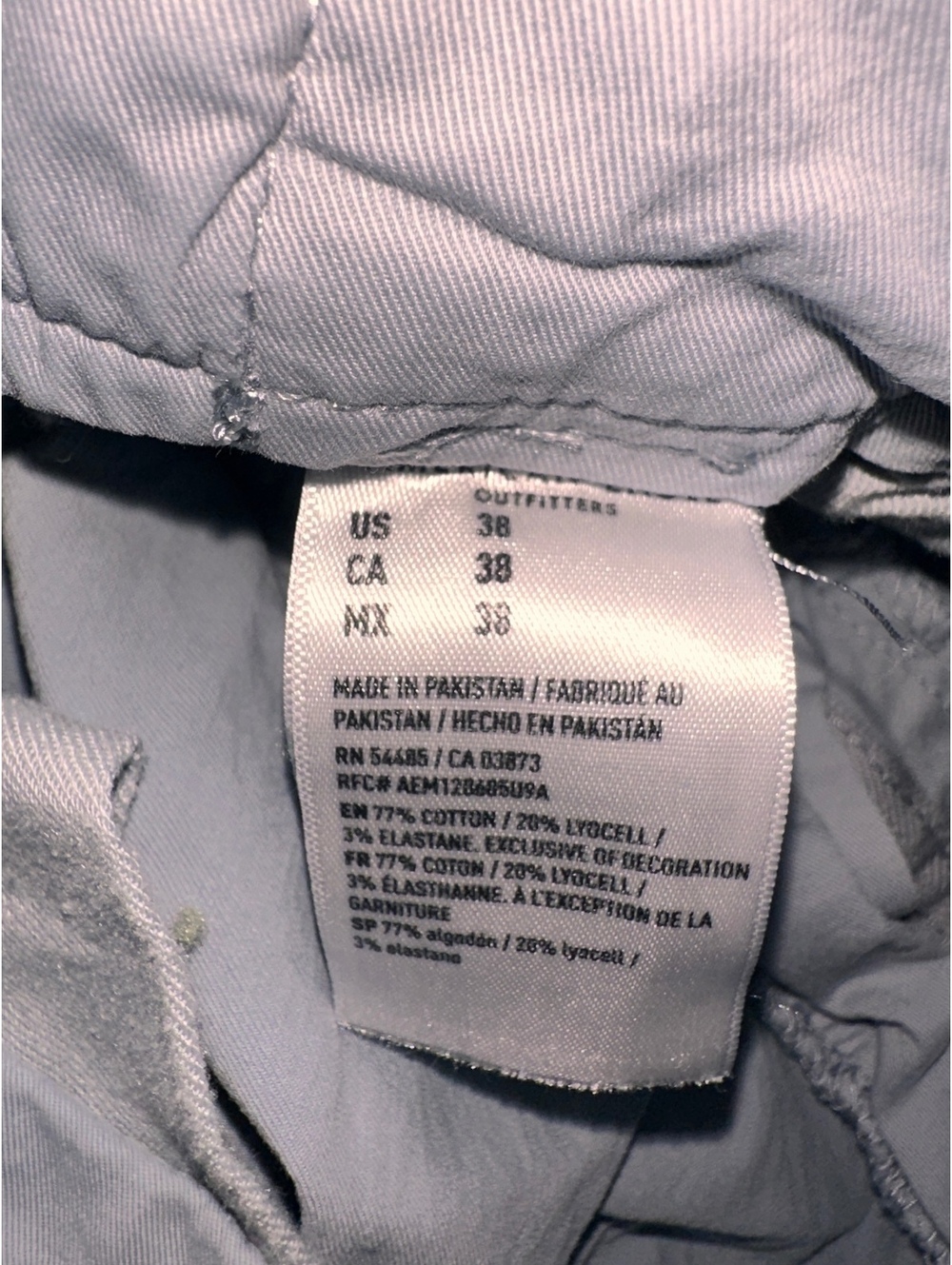 Men’s 38 American Eagle Preppy Light Blue Cargo Shorts - Picture 7 of 7